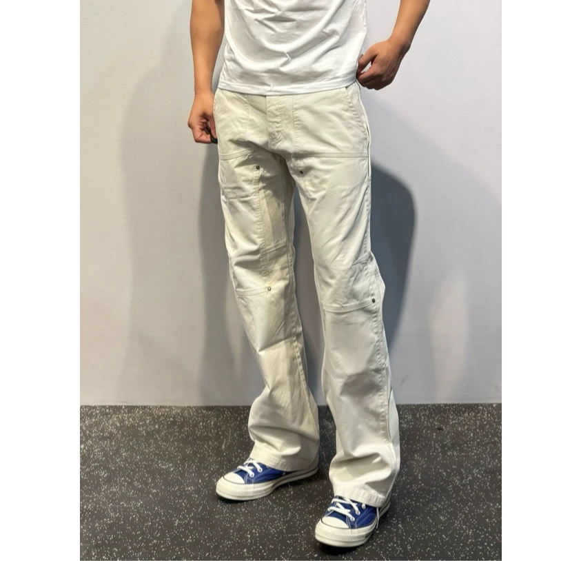 【卡秋山】木马人秋冬微喇宽松复古cleanfit帆布工装裤伐木裤长裤