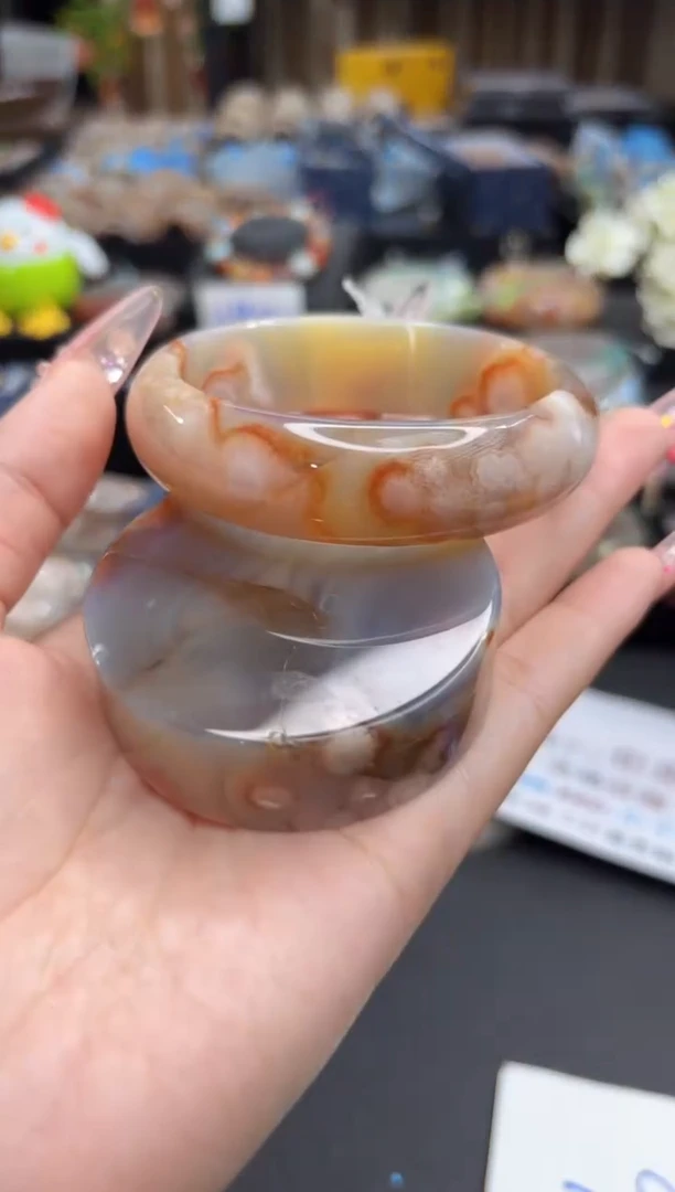 未镶嵌手镯石英质玉235(60圈赠送镯心)