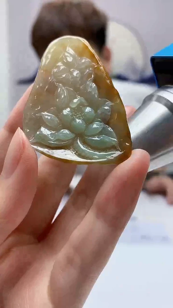 【闪购商品】定制翡翠未镶嵌4868zm-毛货挂件一品清廉155