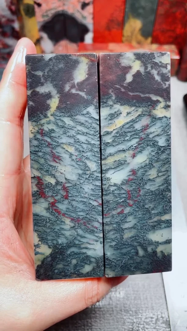 桂林鸡血玉素章3.0对章45