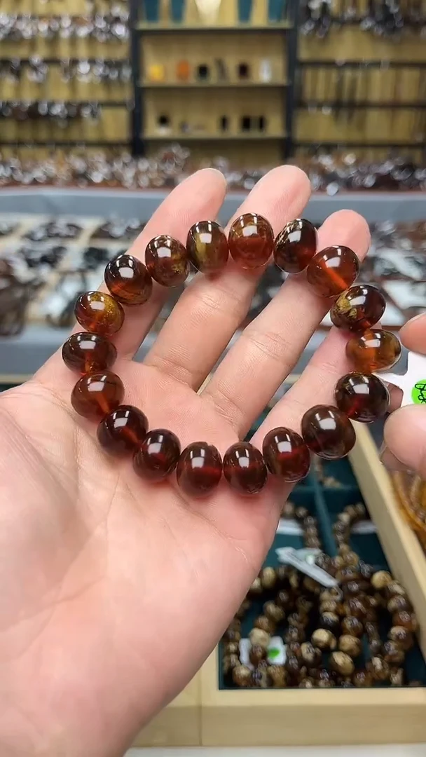 裸石琥珀未镶嵌抚顺琥珀14+血蜡多样性发其一