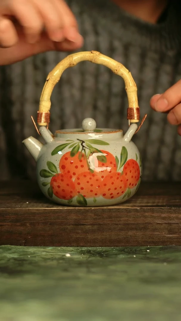 瓷器青诗集手工手绘瓷器