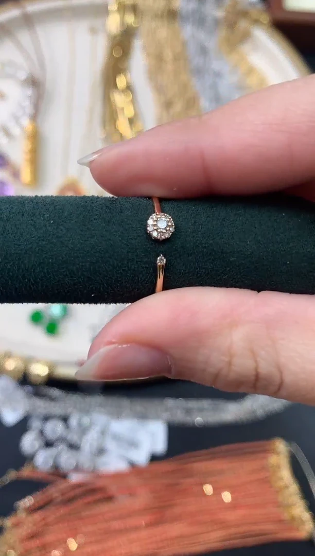 【闪购商品】钻石戒指/指环18K金镶嵌A650|1680