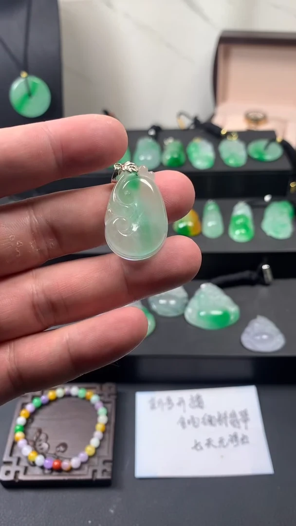 颈饰未镶嵌翡翠所见即所得，一图一物