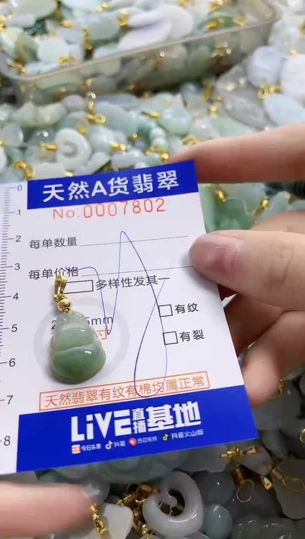 颈饰未镶嵌翡翠天然A货翡翠