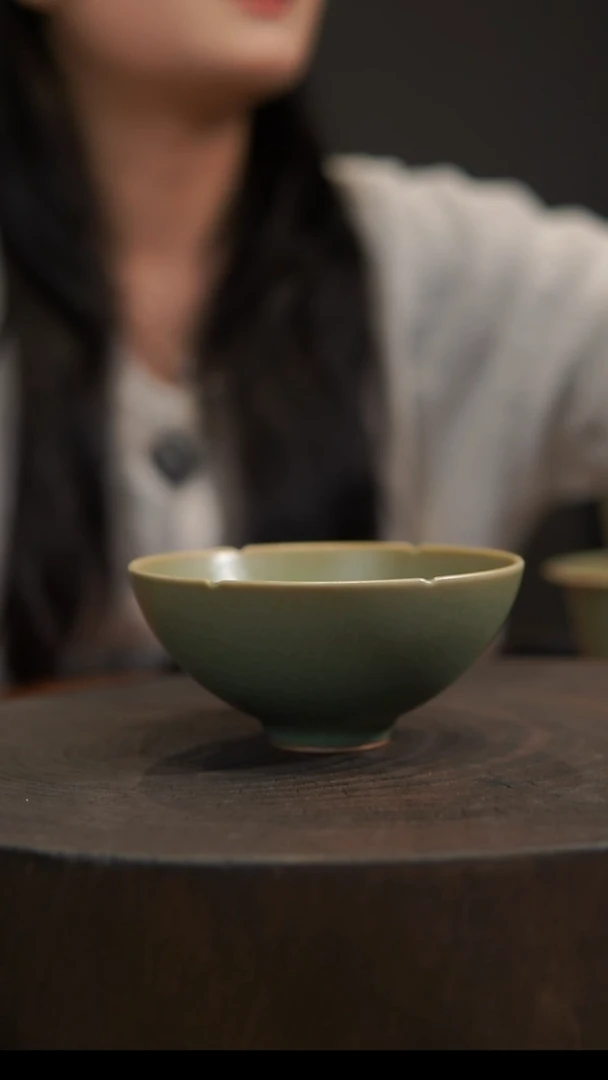 杯子葵口杯 汝州原产地  原矿老釉