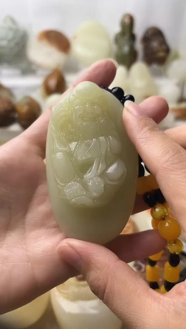 石材古青石棉纹正常不退换寿星