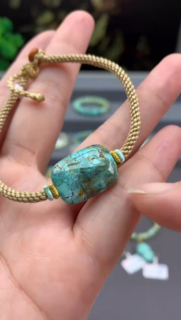 未镶嵌绿松石手绳C69