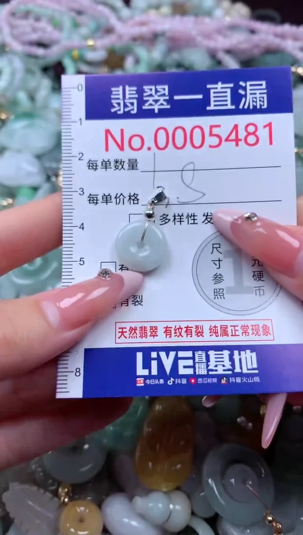 翡翠未镶嵌吊坠(不含链)5481
