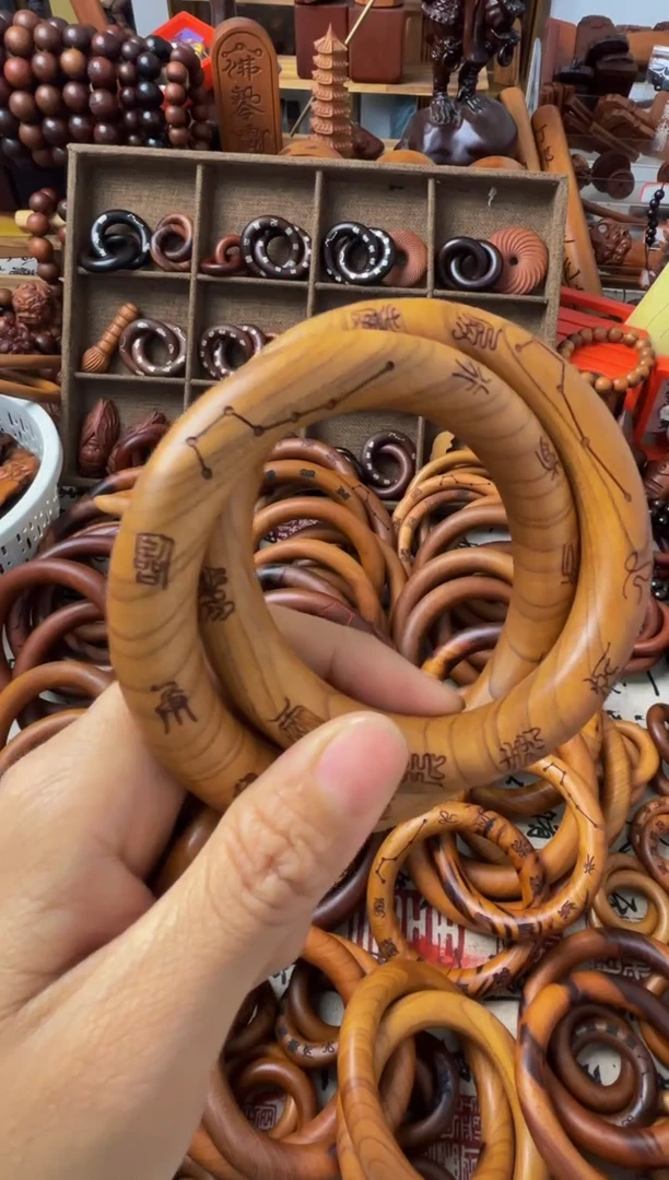 枣木桃木乾坤圈70圈口一物一拍