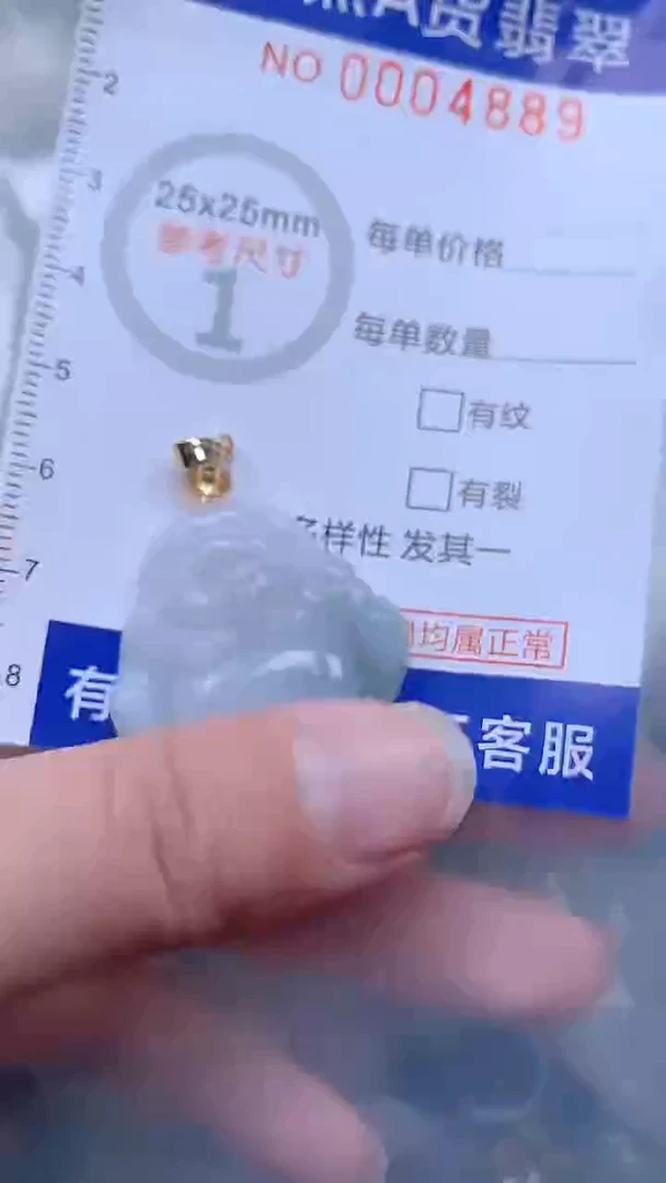 翡翠未镶嵌吊坠(不含链)1