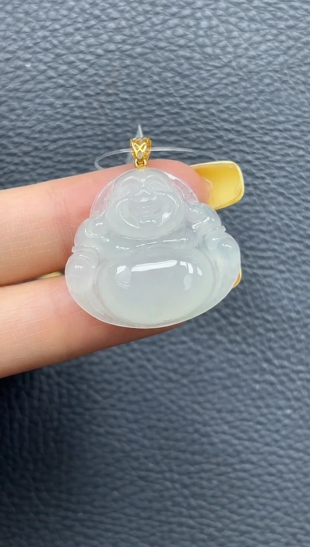 颈饰18K金镶嵌翡翠YM688-5 佛公