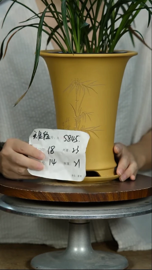 紫砂花盆845+Z紫砂花盆紫砂
