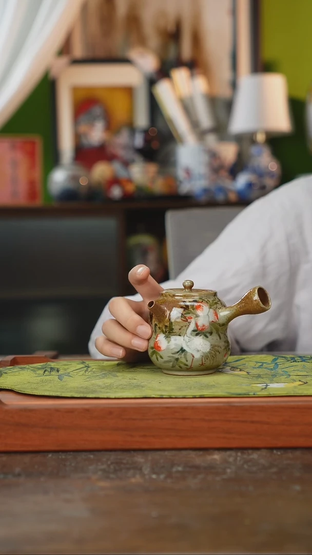 摆件景德镇釉下手绘陶瓷茶具，茶叶罐，咖啡杯