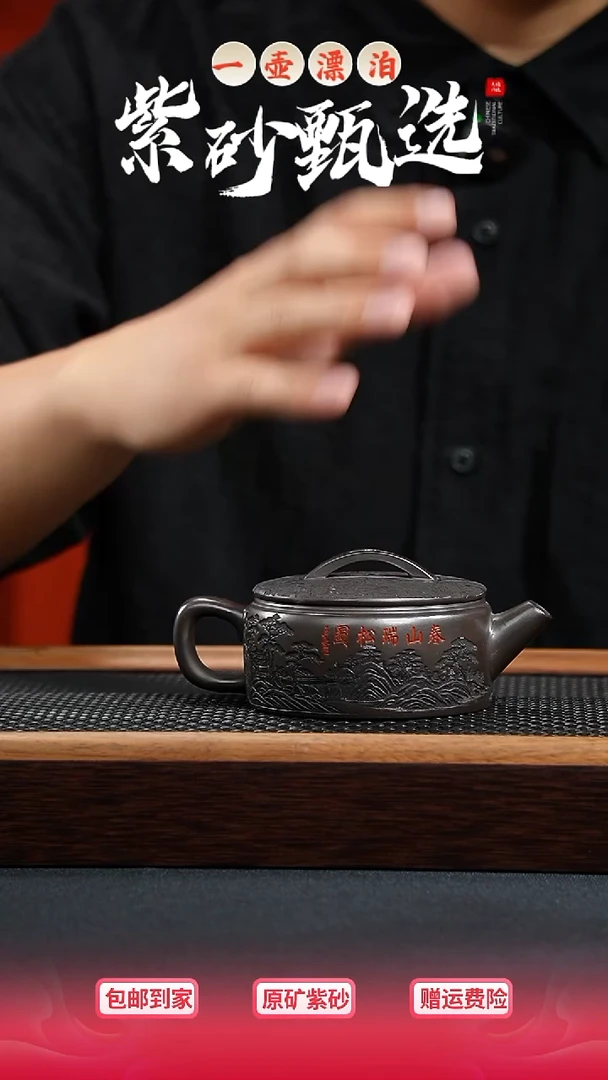 茶壶紫砂 一壶漂泊紫砂茶器9004