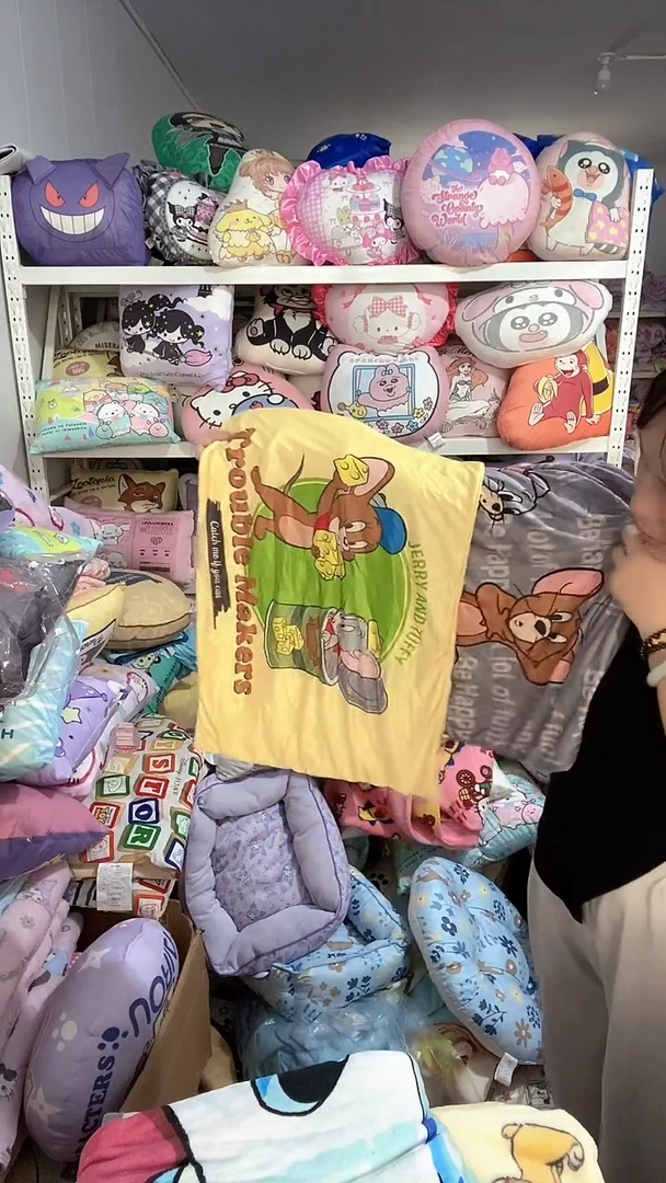43*63猫和老鼠枕套各一