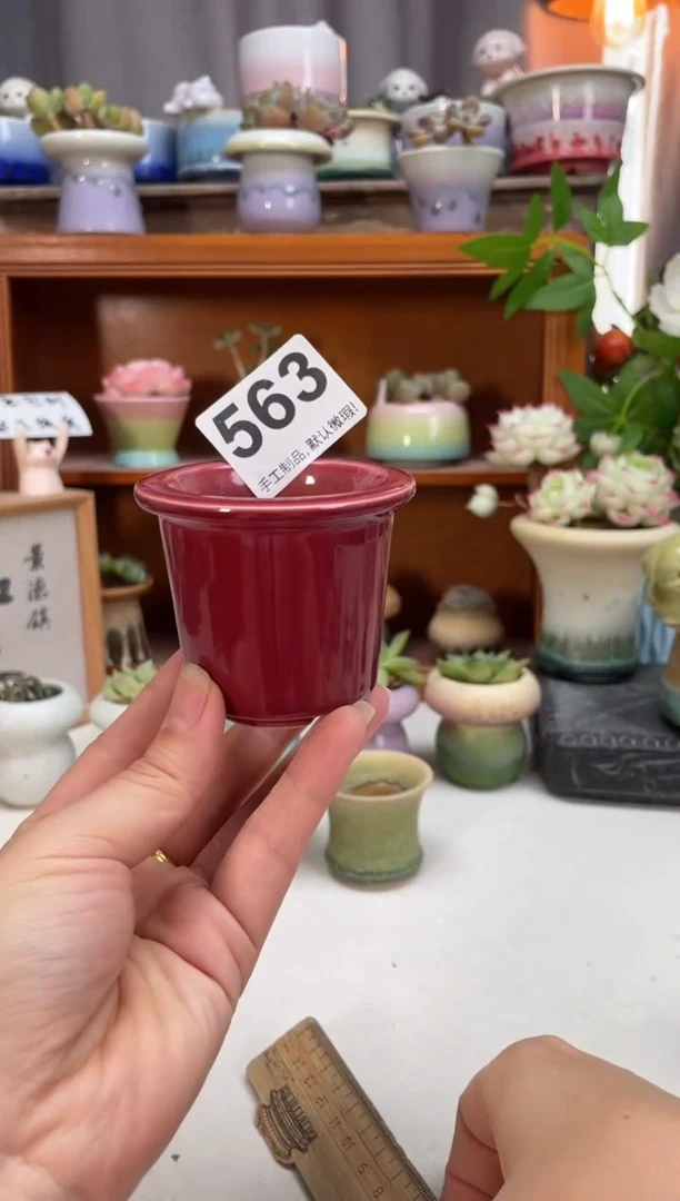 瓷片563知木小芳花盆