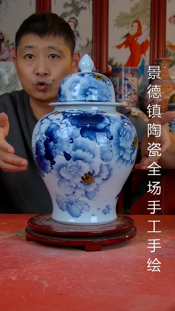摆件陶景德镇陶瓷 全场手工手绘