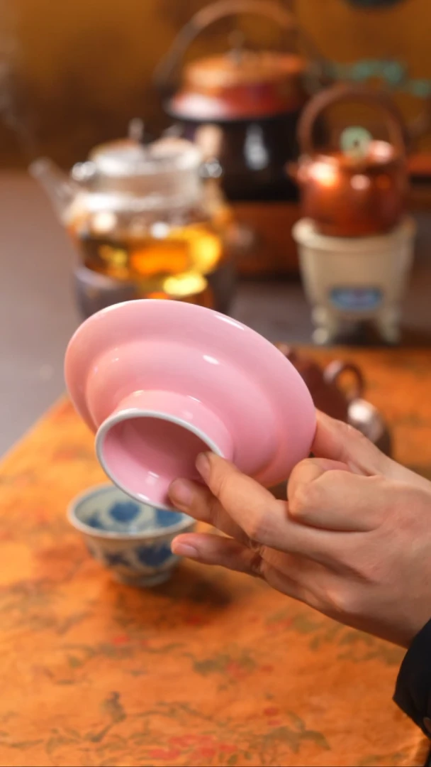 茶具粉色茶点盘粉色茶点盘