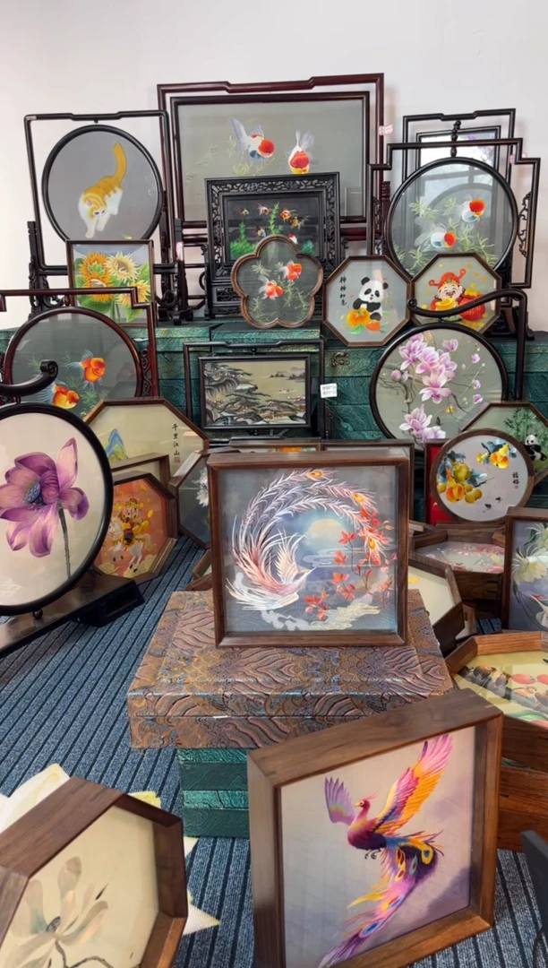 刺绣刺绣双面绣摆件