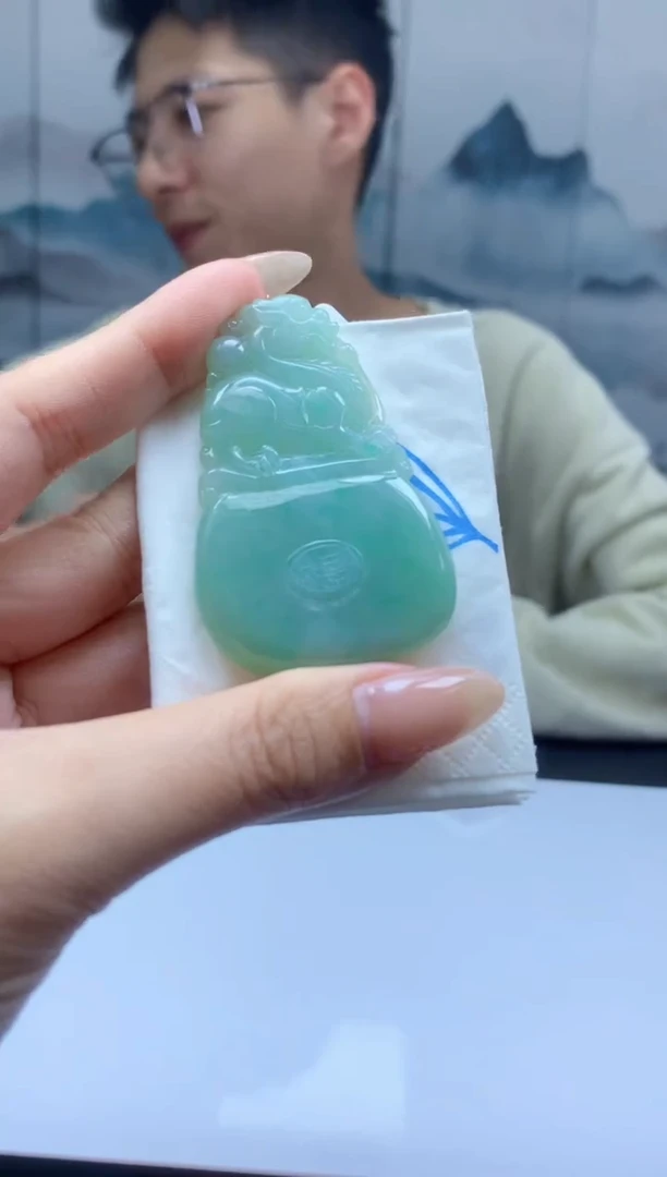 【闪购商品】定制翡翠未镶嵌006ee-毛货貔貅9