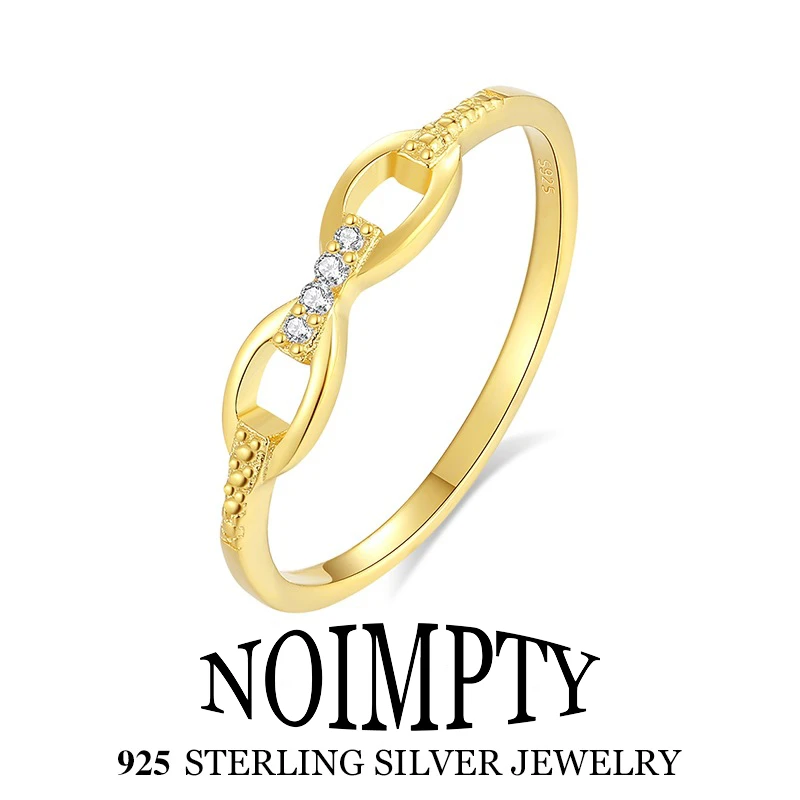 925银戒指 纯银戒指微镶复古时尚小众轻奢高级感百搭指环手饰气质