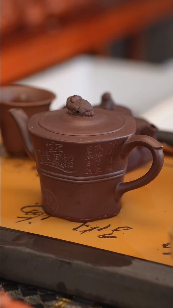 茶壶紫砂原矿手工制作