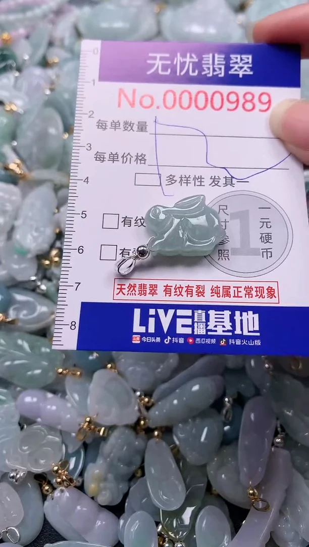 吊坠(不含链)未镶嵌翡翠989
