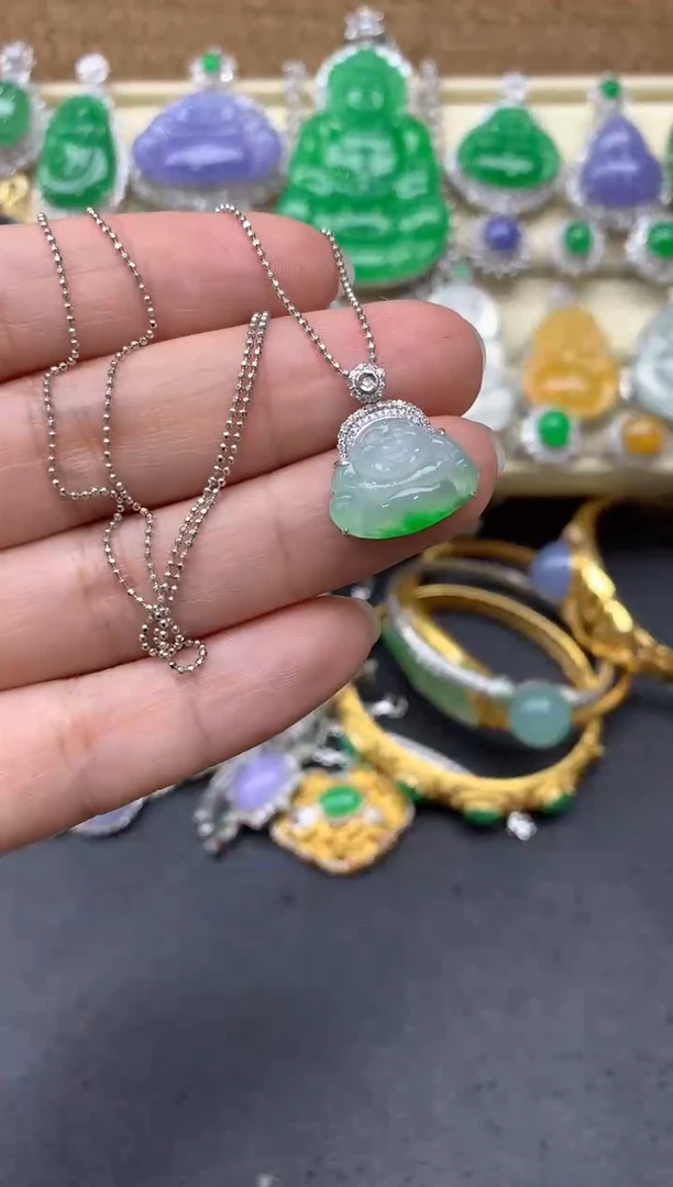 【闪购商品】翡翠颈饰18K金镶嵌254-中国好珍宝