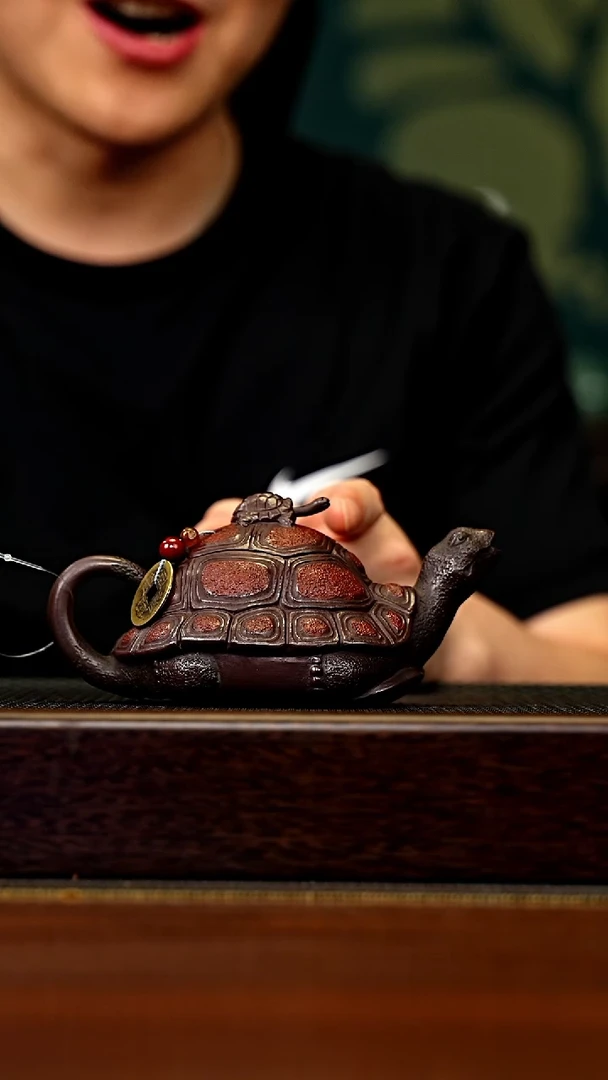 茶壶紫砂宜兴原矿 手工 紫砂壶容量160CC