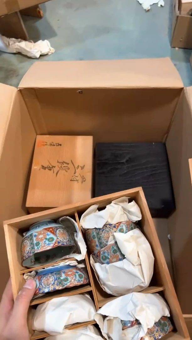 B5514中古瓷器 茶器周边/1盒