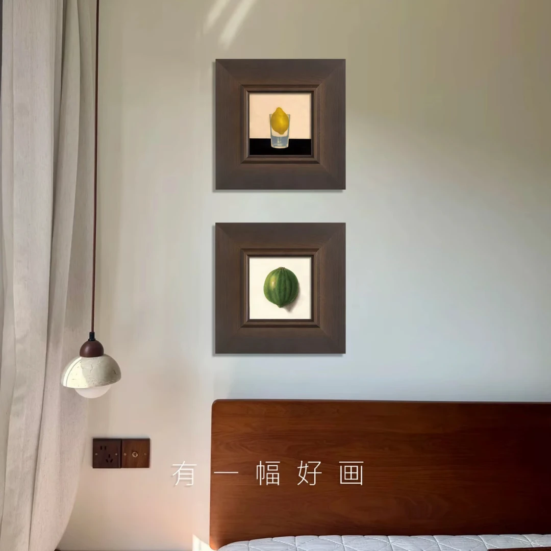 蓝脚鲣鸟法式小众中古风客厅装饰画餐厅卧室趣味动物挂画