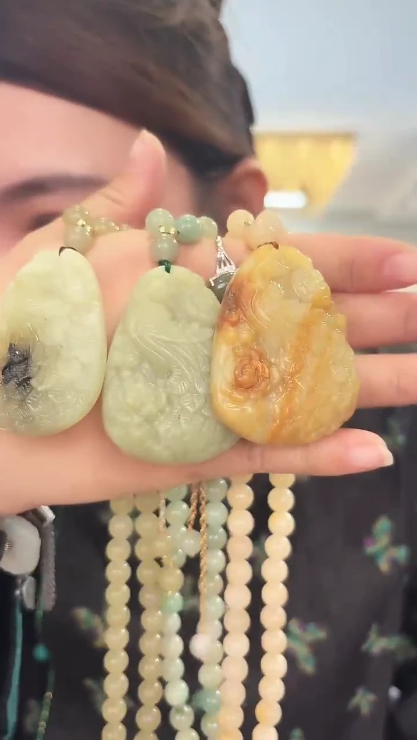 未镶嵌岫玉颈饰吊坠多样式发货只发一个
