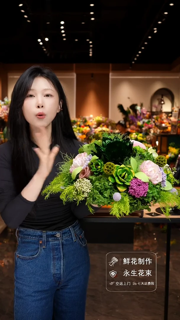 琉璃手工艺品手工花器花束空运包邮送货上门-以图片为准