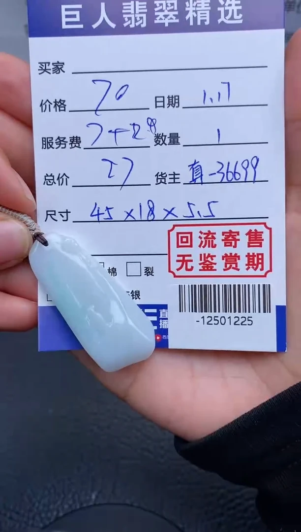 【闪购商品】翡翠颈饰未镶嵌多人-12501225