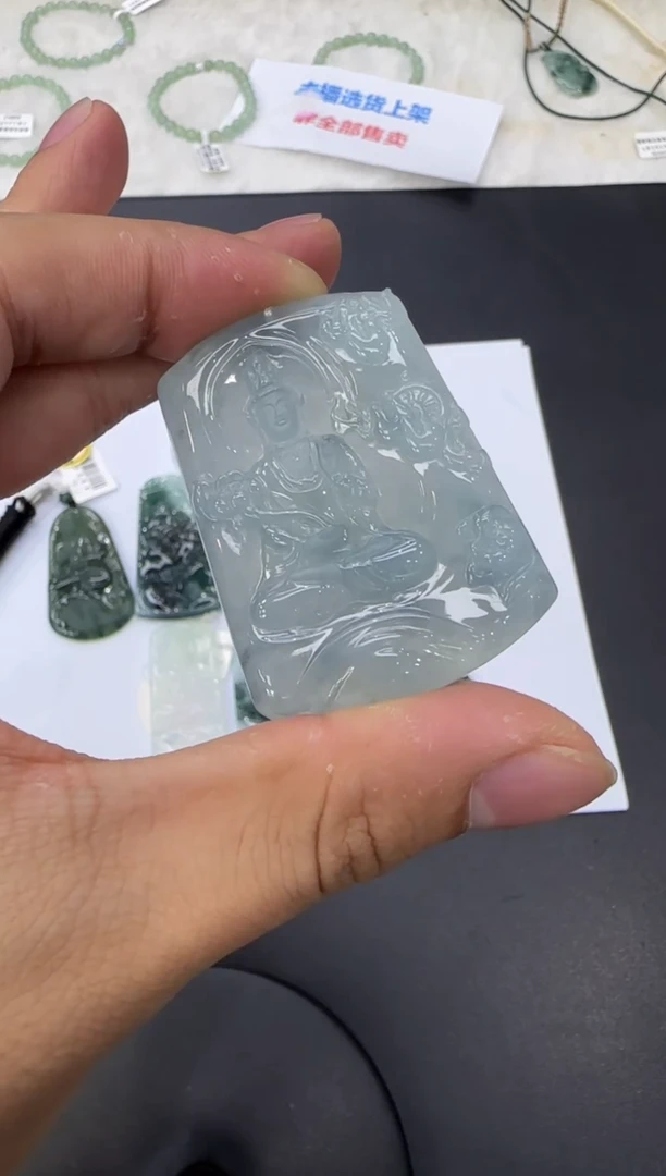 颈饰未镶嵌翡翠x*天然翡翠A货孤品一件