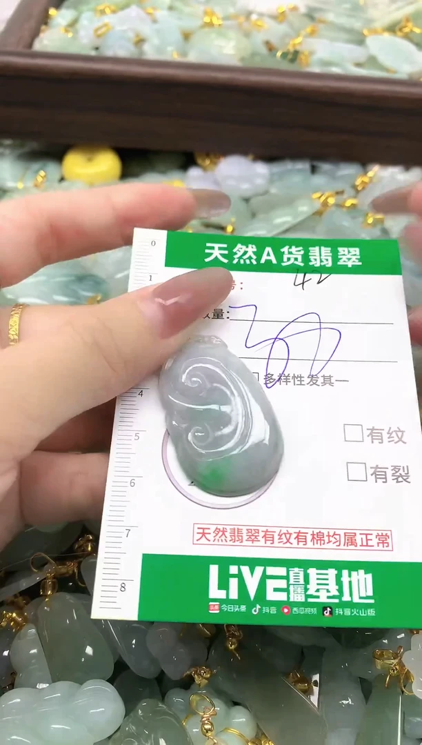 颈饰未镶嵌翡翠纯天然缅甸A货翡翠-42