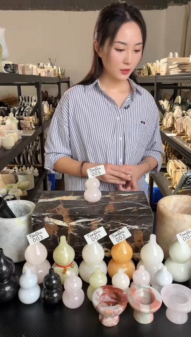石材005粉玉小葫芦