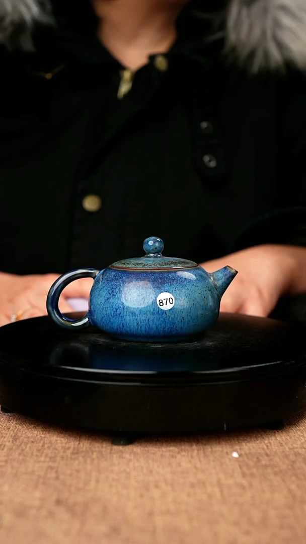 【闪购商品】870#一级品原矿钧瓷炉钧釉扁西施