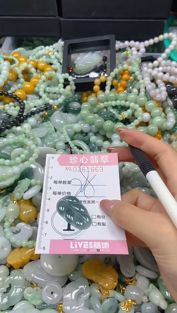 翡翠未镶嵌颈饰闪购0261663多样性发其一