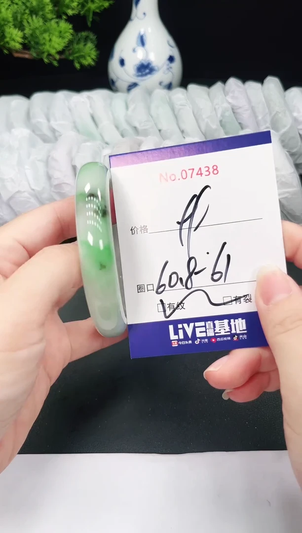 未镶嵌手镯翡翠7438