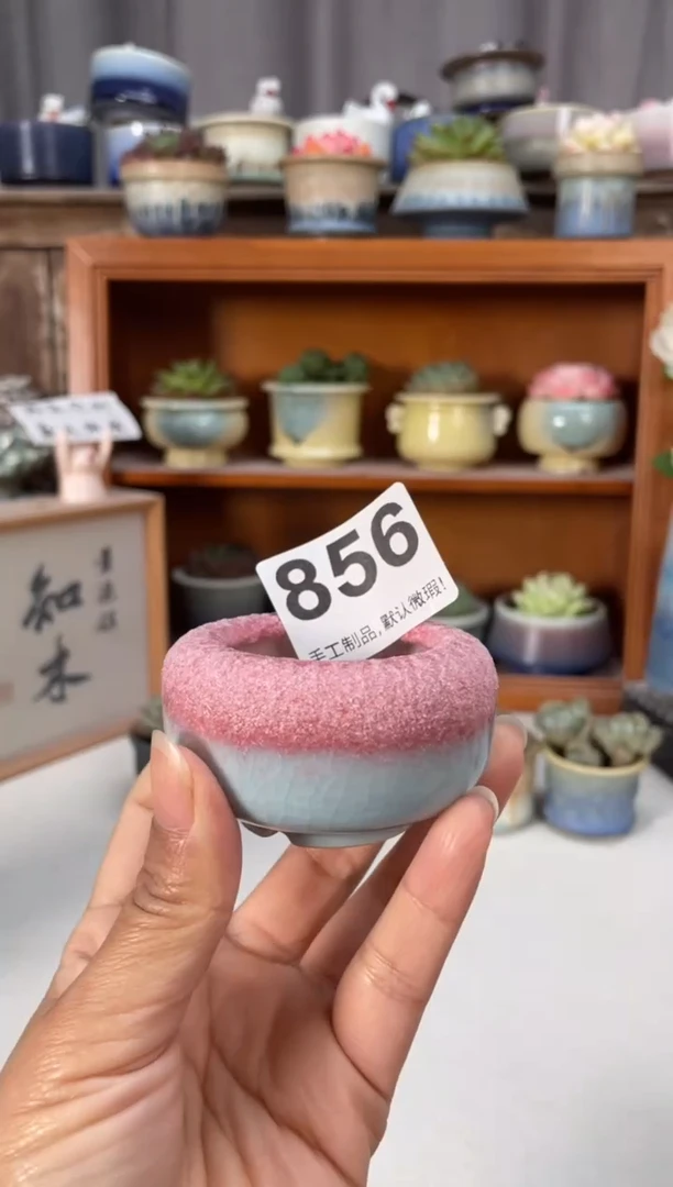 瓷片856知木小芳花盆