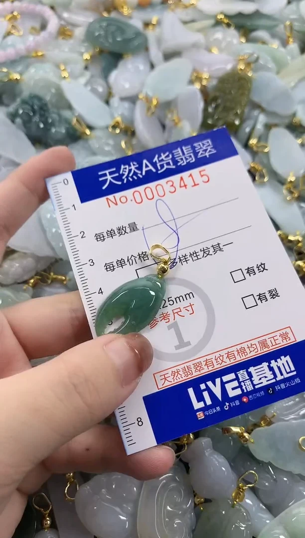颈饰未镶嵌翡翠天然A货翡翠