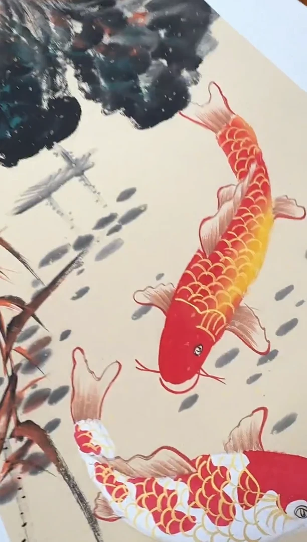 国画孙桂国老师作品，带合影证书25-7
