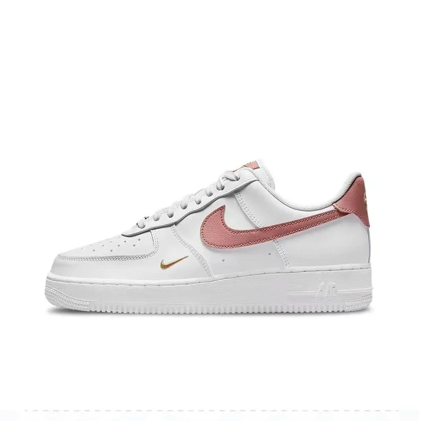 Nike耐克女子AF1白红双钩空军一号低帮百搭板鞋休闲鞋CZ0270-103