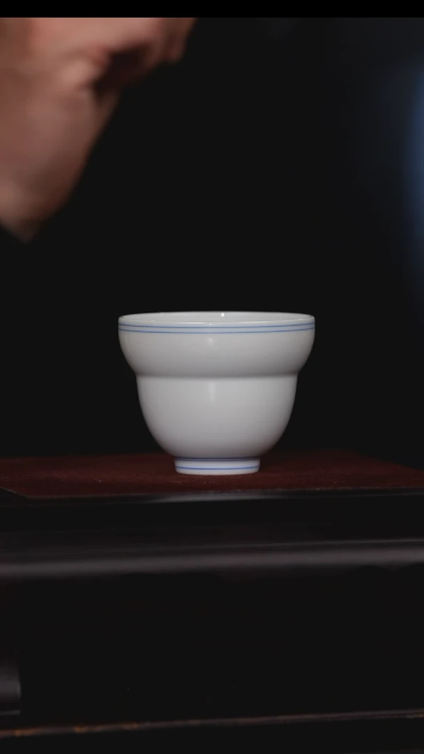 【闪购商品】摆件【瓷见如故】好物分享涂杏花青白瓷葫芦杯