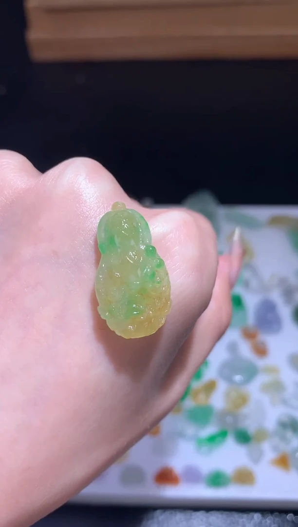 未镶嵌定制翡翠白菜