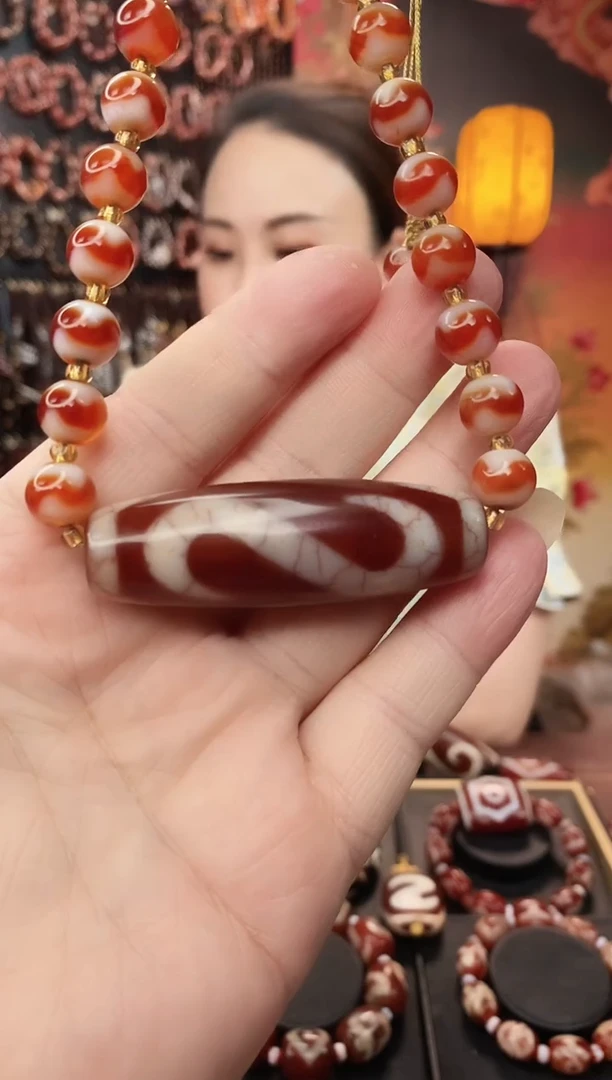 玛瑙/玉髓项链未镶嵌玲*金钱钩锁骨链