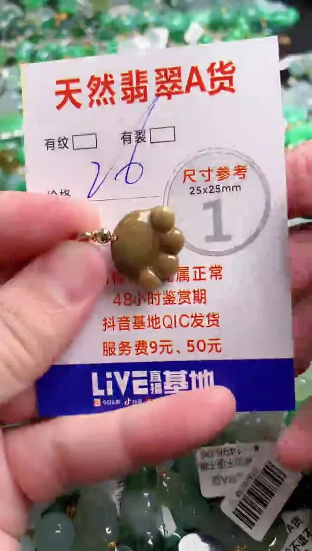 翡翠未镶嵌颈饰24002202