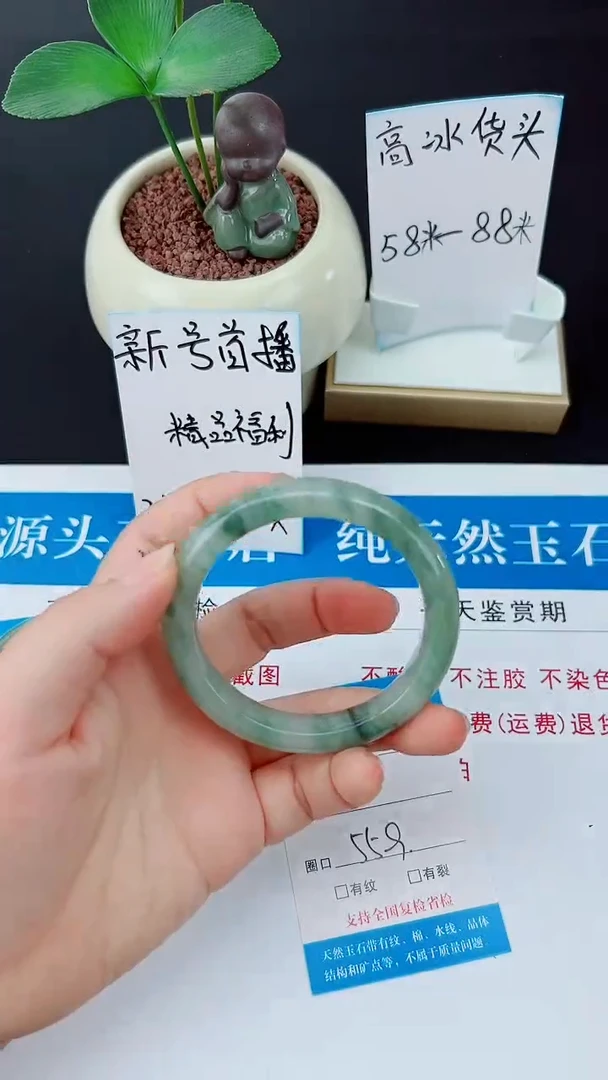 未镶嵌手镯石英质玉10-55/56
